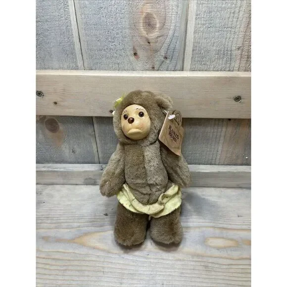 VINTAGE 1990 Raikes Bear Lisa Marie Baby Bear with Tag attached collectable - Picture 2 of 7